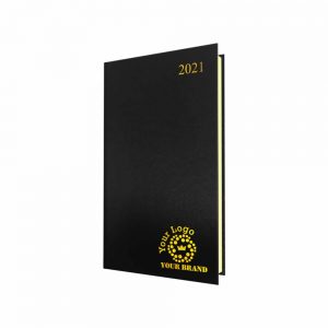 FineGrain Pocket Diary Black - Cream Paper - Week to View