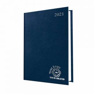 FineGrain A4 Desk Diary Blue - White Paper - Day per Page