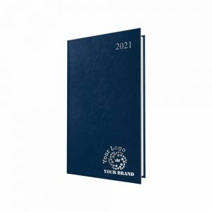 FineGrain Pocket Diary Blue - White Paper - Week to View
