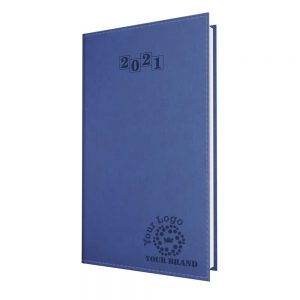 NewHide Flexible Pocket Diary Blue - White Paper - Week to View