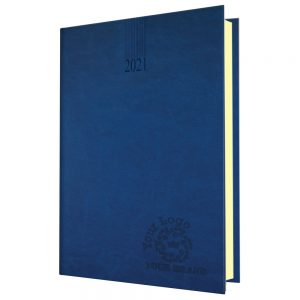 NewHide A5 Desk Diary Blue - Cream Paper - Day per Page