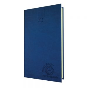 NewHide Pocket Diary Blue - Cream Paper - Week to View