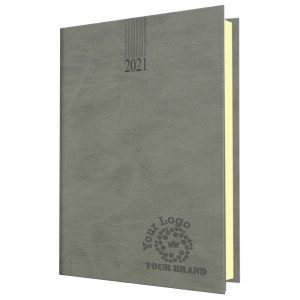 NewHide A5 Desk Diary Grey - Cream Paper - Day per Page