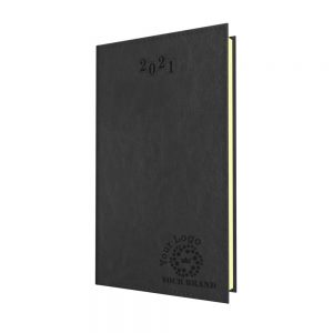 TopGrain Pocket Diary Black - Cream Paper - Week to View